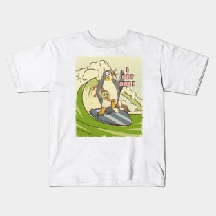 Penguin Surfing Kids T-Shirt